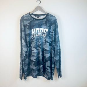 Michael Kors Men’s Camouflage Logo Long Sleeve Top Size 3X,4X NWT